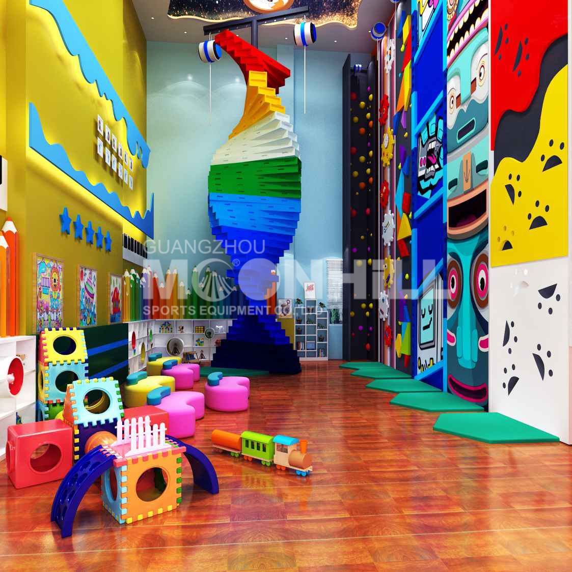 儿童趣味 Children fun wall.